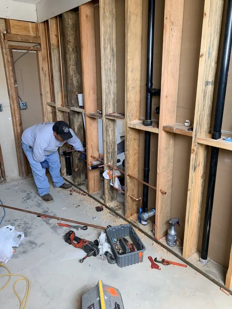 Commercial rough-in plumbing for Gas Line Repair in Marysville
